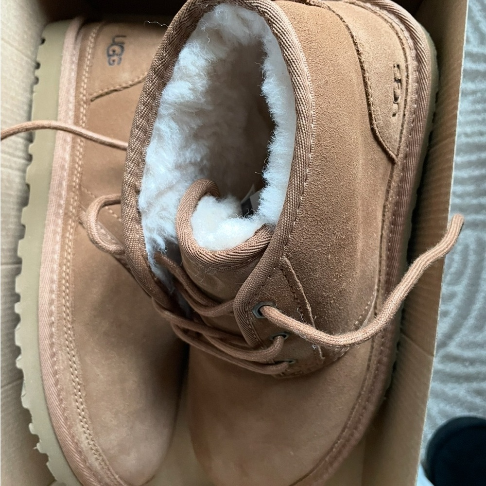 UGG Classic Tan Boots with Textured Sole